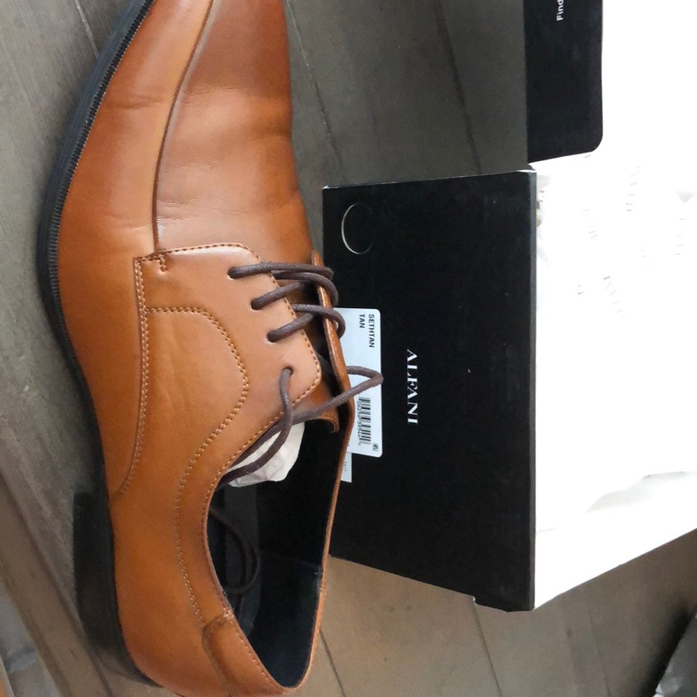 Alfani Sethtan tan colored dress shoes